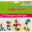 Colored Wiggly Printed Craft Eyes