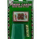 poker cards/cup/5 dice