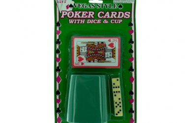 poker cards/cup/5 dice