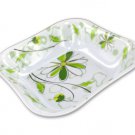 Square bowl with spring floral design