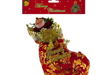 Santa Stocking Christmas Decor Ornament