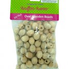 Oval wood beads