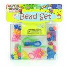 Bead set box with accents and plastic cord