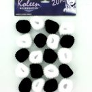 Black & White Soft Elastic Hair Bands