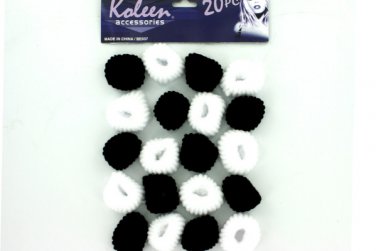 Black &amp; White Soft Elastic Hair Bands