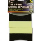 Tire and wheel sponge applicators