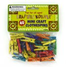 Miniature Colored Craft Clothespins