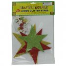 Glitter foam star stickers