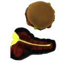 Hamburger and steak dog squeeze toy