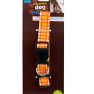 Adjustable Dog Collar with Plaid Design