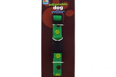 Dog Collar with Paw Print Design