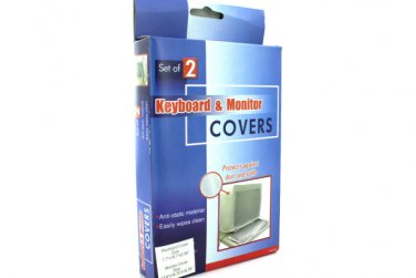 Monitor and keyboard protective covers
