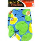 Hot pad and oven glove set