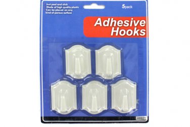5 Pack adhesive hooks