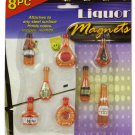 Liquor bottle magnets (set of 8)