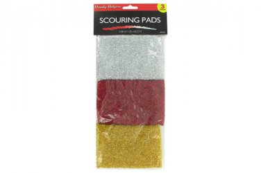 Set of three scouring pads
