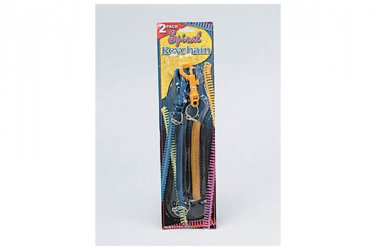 2 Pack spiral key chains