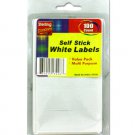 100 Pack self-adhesive white labels