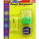 3 Pack pencil sharpeners.