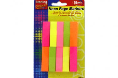 Neon sticky page markers