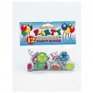 Colorful jewel party favor rings