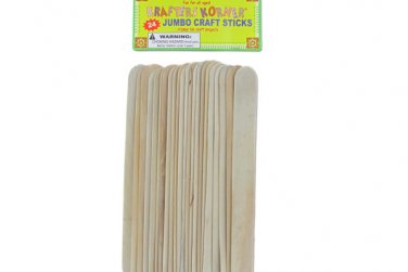 Jumbo natural craft sticks