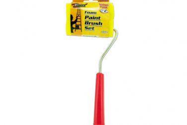 Paint brush roller with extra sponge