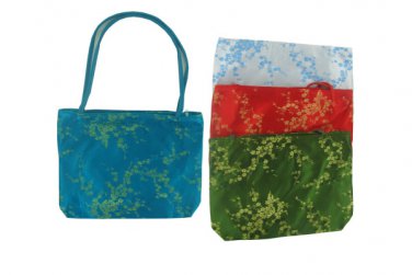 Purse with gold flower design