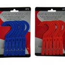 Hang and dry clothes pins, pack of 6