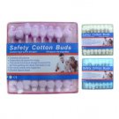 Cotton buds, assorted colors, pack of 50
