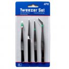 4 piece tweezer set