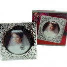 Petite silver-tone frame