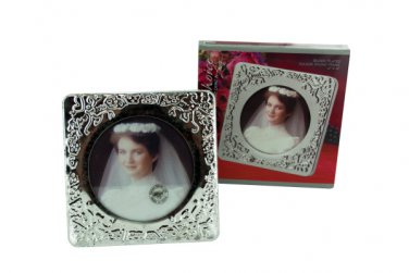 Petite silver-tone frame