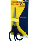 8" scissors w/rbbr handle