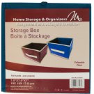Small Collapsible Fabric Storage Box with Pull Handle