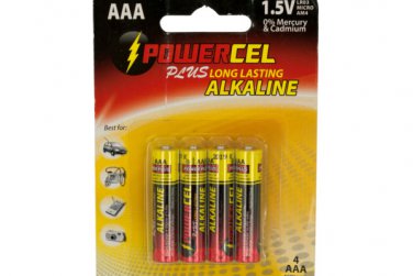 Powercel Plus Alkaline AAA Batteries