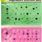 Alphabet Stencil Ruler Set