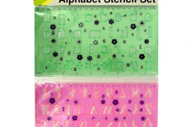 Alphabet Stencil Ruler Set
