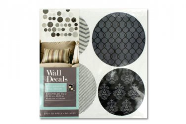 Gray Patterns Self-Adhesive Wall Decals