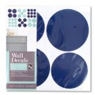 Watercolor Blue Dots Self-Adhesive Wall Decals