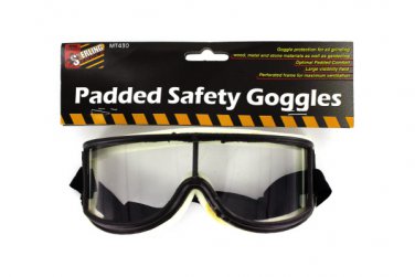 Padded safety goggles