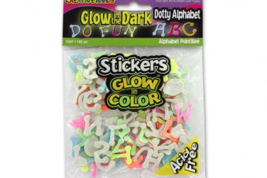 Glow in the dark foam alphabet stickers
