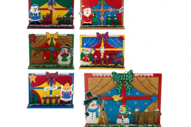 Holiday Scene Wood Plaque
