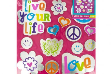Girly Mirror Wall Decals