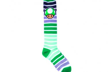 Super Mario Striped Knee Socks