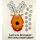 Christmas Countdown Reindeer Wall Decoration