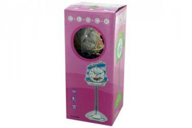 Pink Ship Quartz Spring Clock