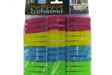 Multi-Color Plastic Clothespins