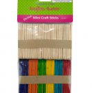 Multi-Colored & Natural Mini Craft Sticks