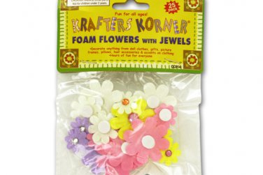 flowers with jewels 25pc